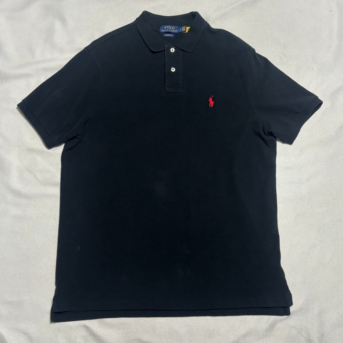 L 폴로 랄프 로렌 블랙 카라 반팔티 상품이미지2