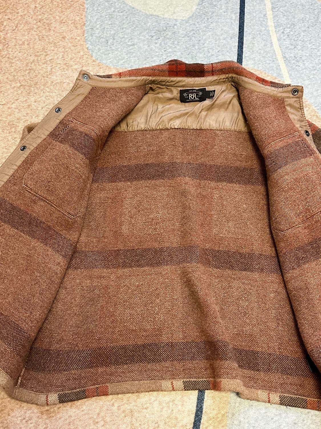 [XL] RRL(더블알엘) 플래드 울 워크셔츠 스웨터 상품이미지5