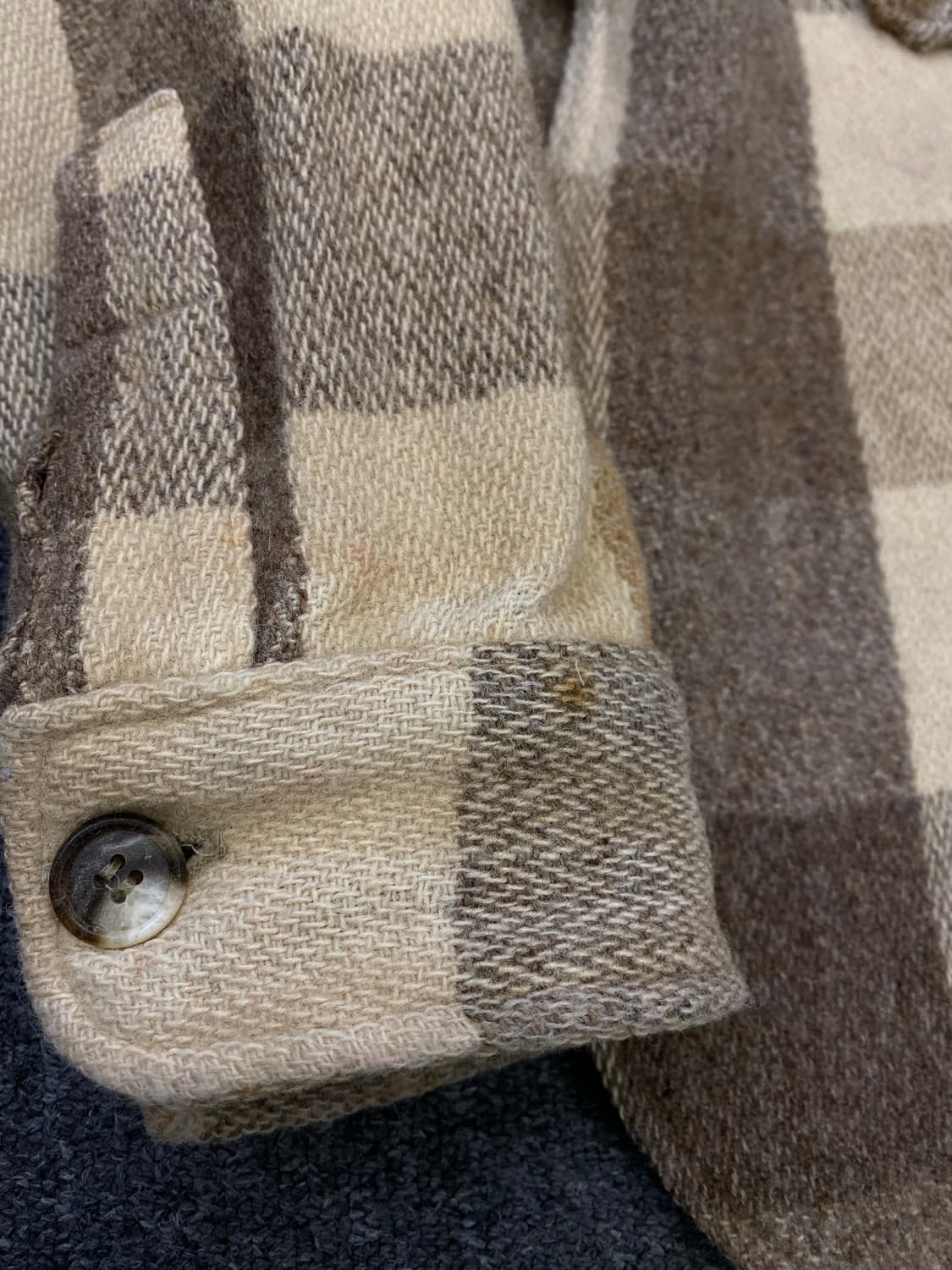 70s Woolrich 울리치 체크 울 셔츠 자켓 상품이미지4