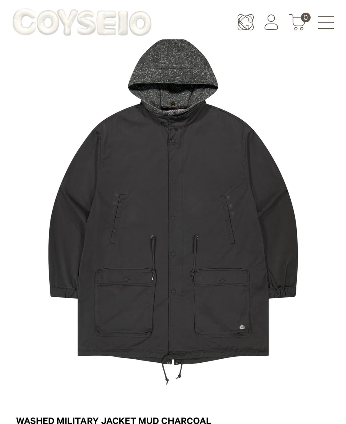 코이세이오 밀리터리 야상자켓 새상품 상품이미지1