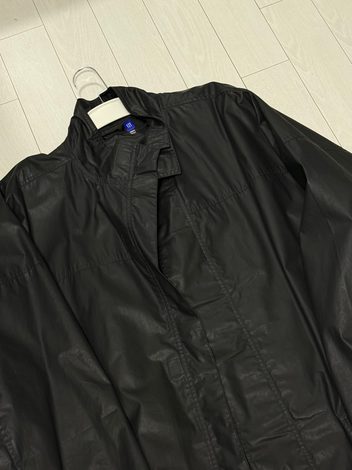 이지 갭 코팅 코튼 아노락 - 트루 블랙 - 사이즈 M 상품이미지4