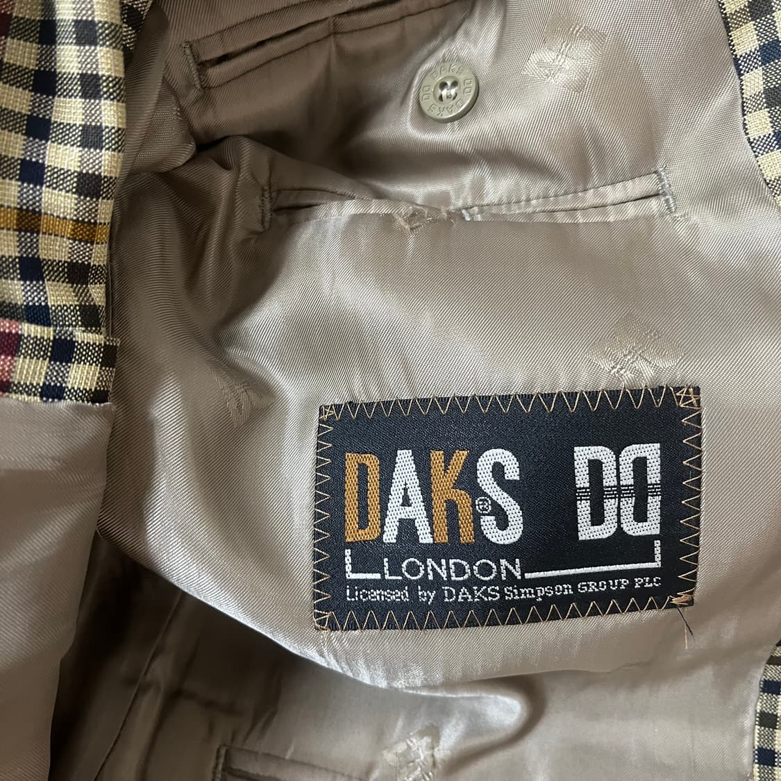 닥스 DAKS 클래식 체크 콤비 재킷 L(100) 상품이미지6
