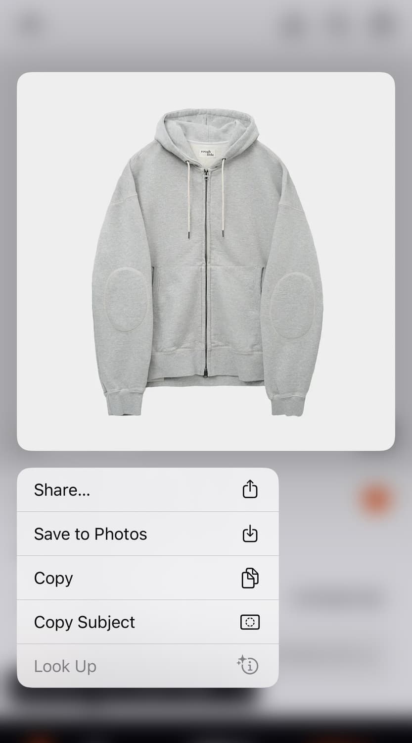 Rough side 러프사이드 Oversized Zip Up Hoodie 상품이미지1