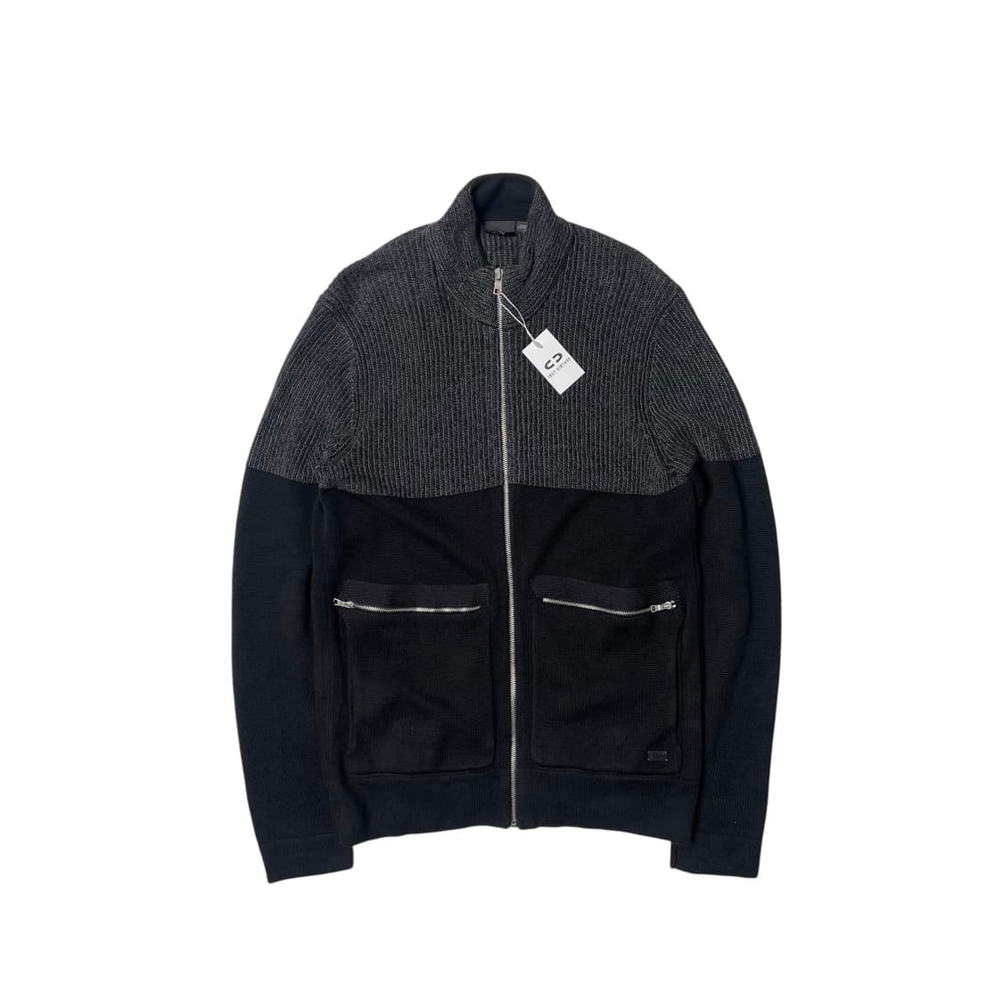 Armani exchange 투톤 니트 집업 자켓 상품이미지1