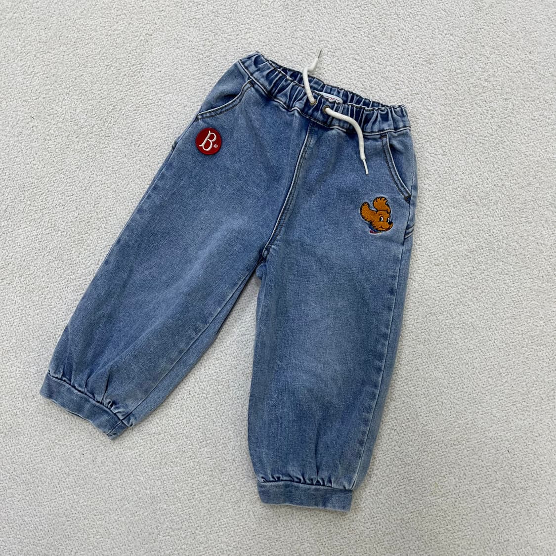 100 베베드피노 키즈 데님 조거팬츠 0406M 상품이미지1