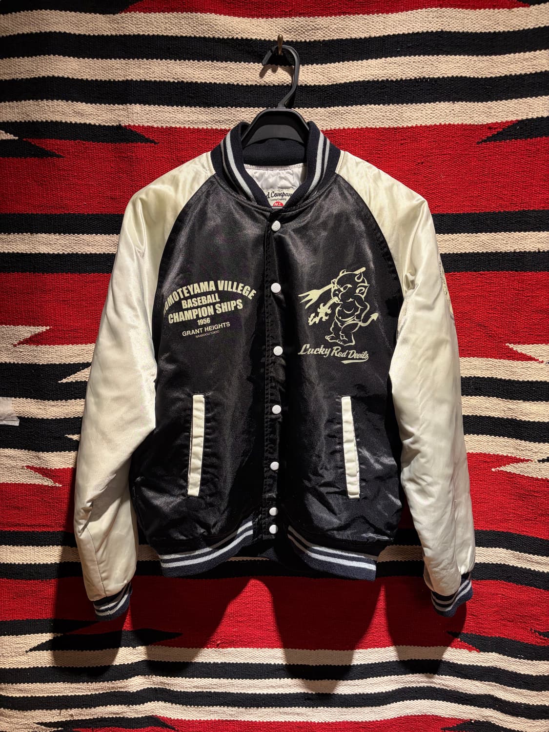 Ted company baseball jacket / 테드맨 사틴 자켓 상품이미지1