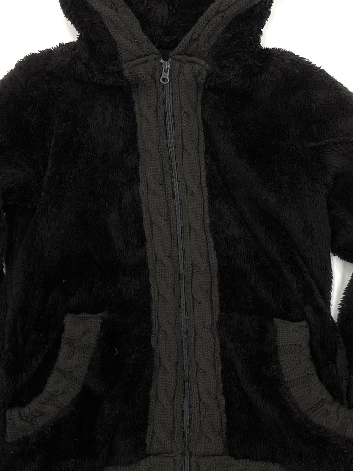 일본빈티지 모리 니트 후드집업 상품이미지3