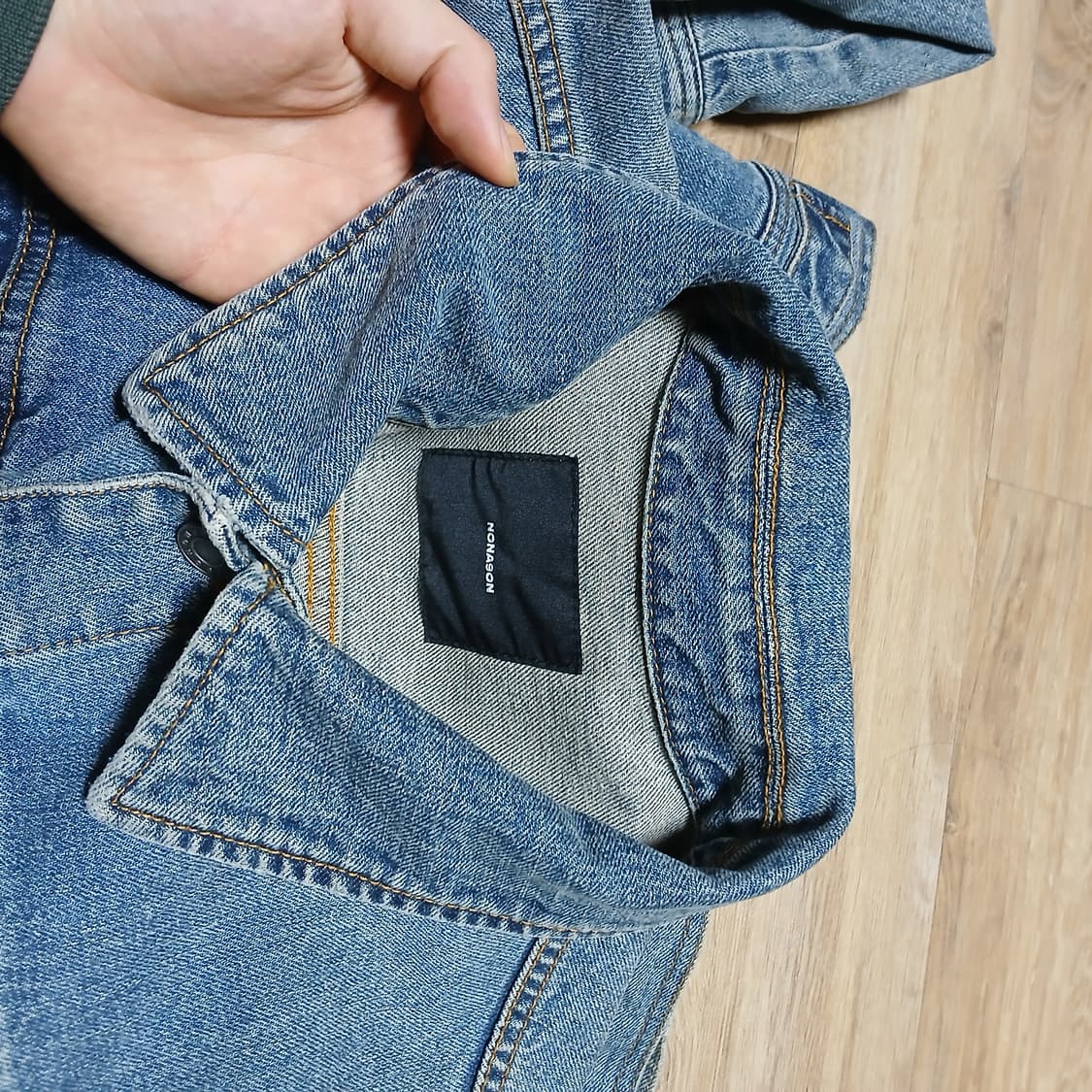 YG패밀리 삼성물산 nona90n 노나곤 청자켓 데님자켓 도베르만 상품이미지9