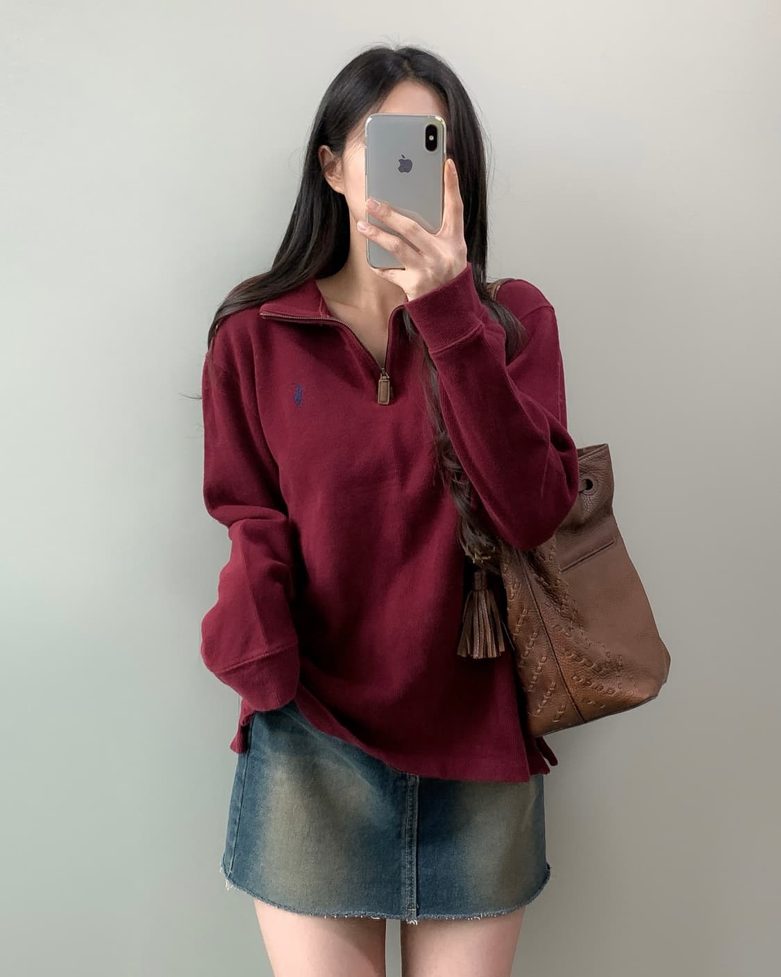 폴로 반집업 니트 상품이미지2