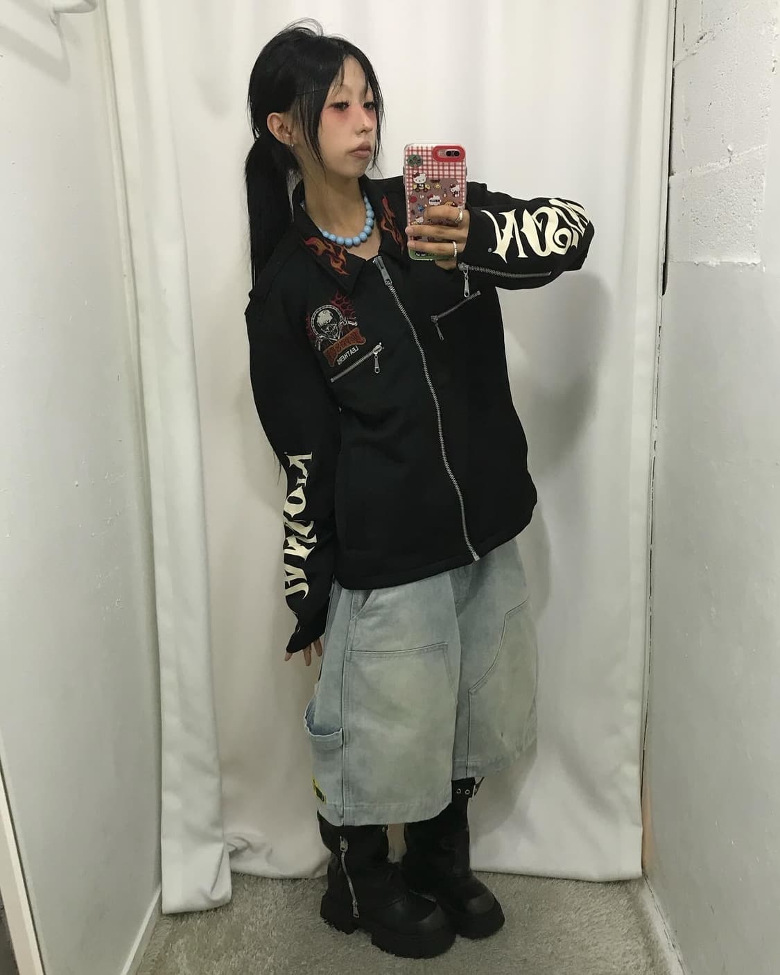 Vanson Skull Embroidery Jersey 상품이미지4