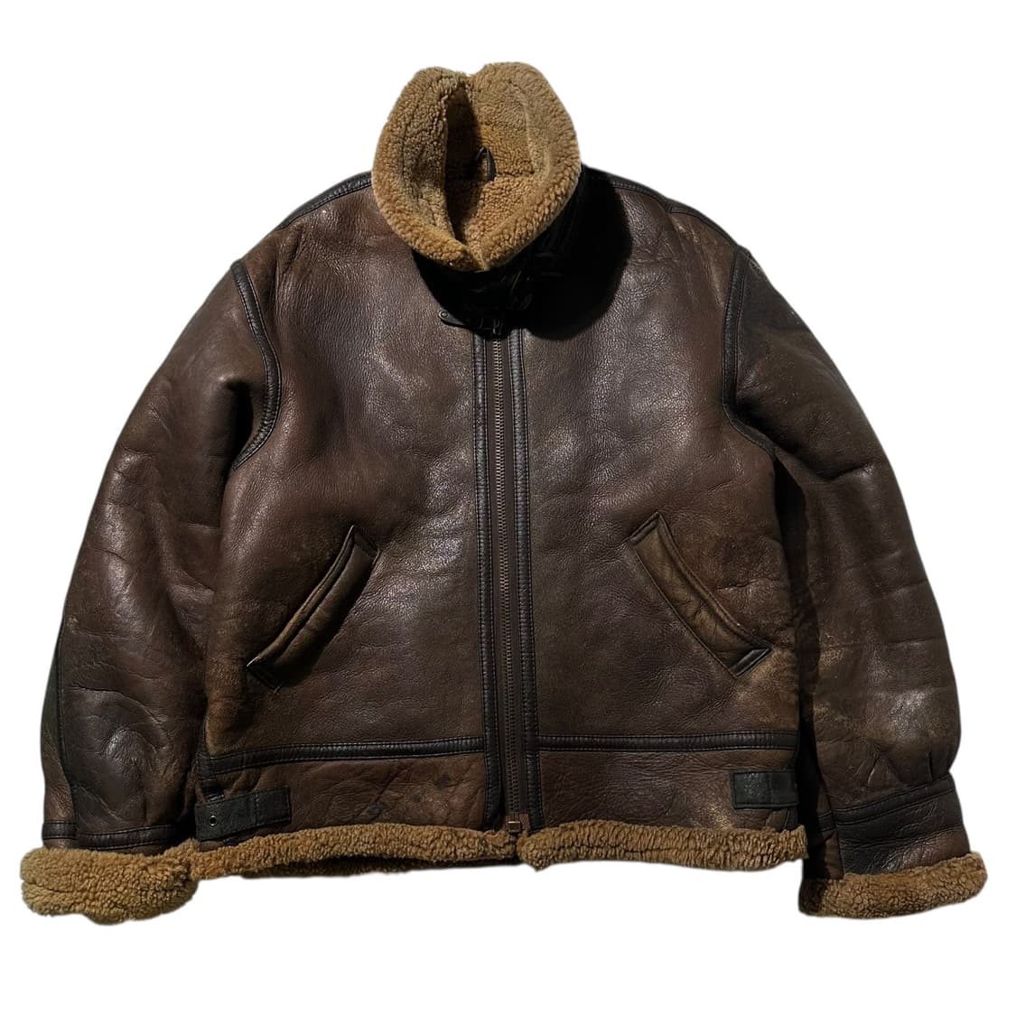 스투시 B-3 램스킨 시어링 무스탕 봄버 자켓 상품이미지2