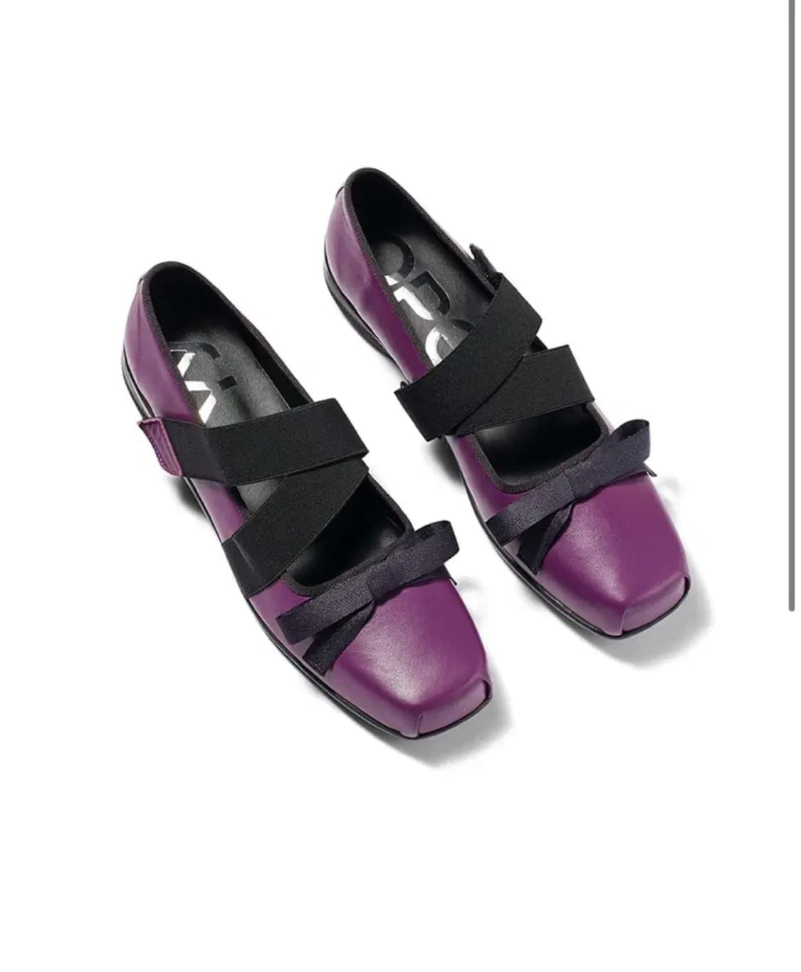 open yy 크로스 밴드 발레 플랫슈즈  상품이미지2