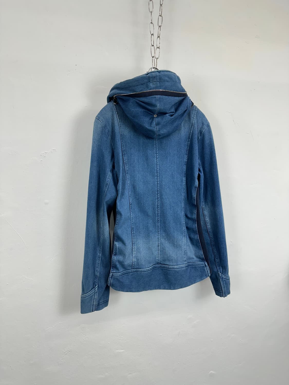 Custom Culture Asymmetric Zip Denim Hood 상품이미지8