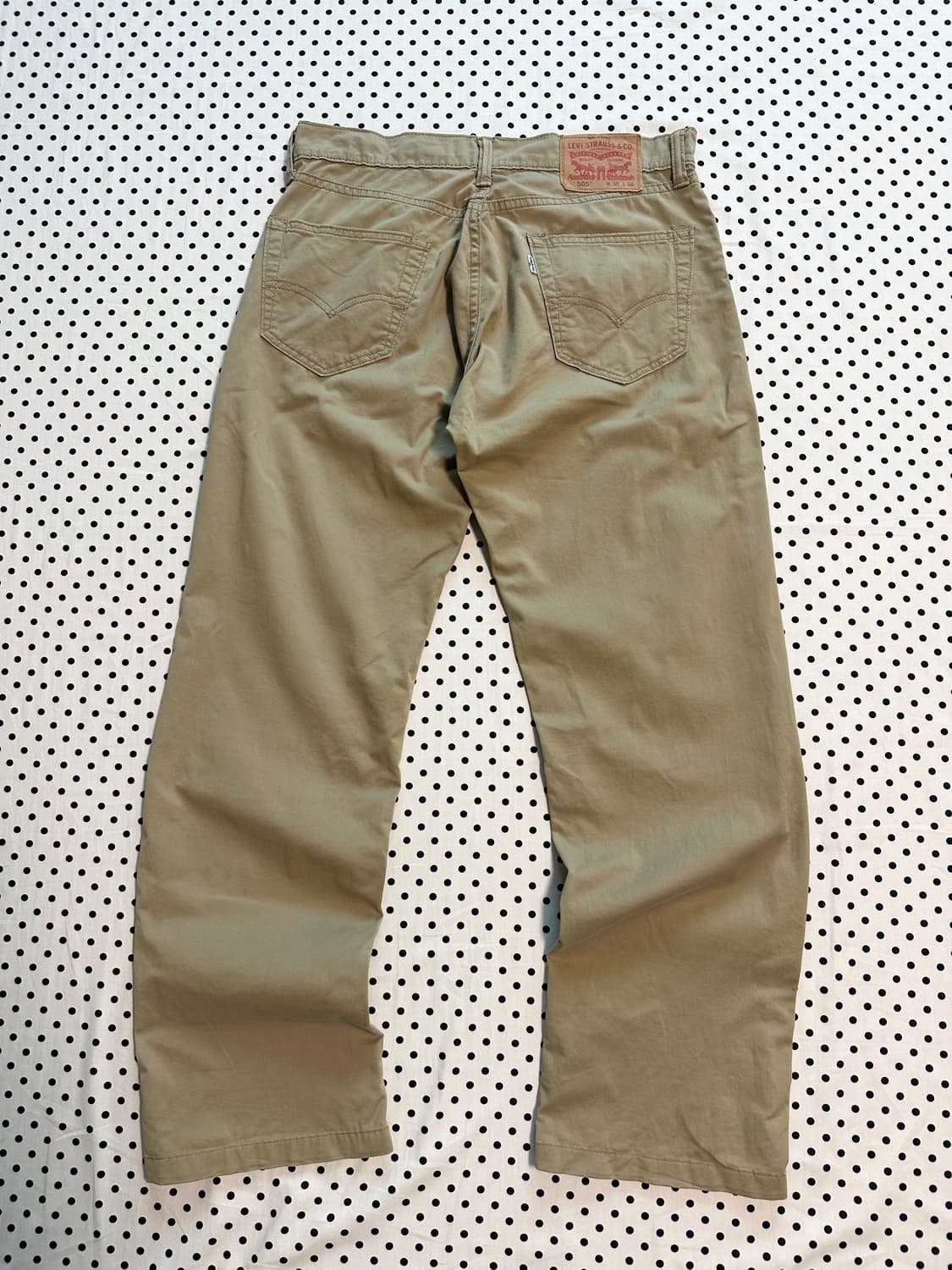 리바이스 베이지브라운 505 화이트탭 치노팬츠 상품이미지4