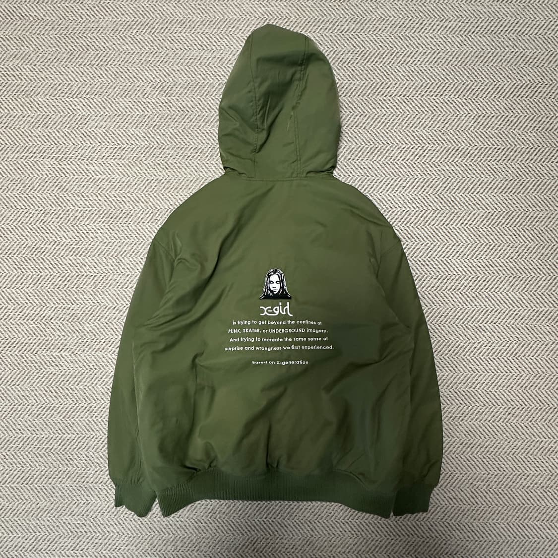 X-GIRL reversible down jumper 상품이미지2