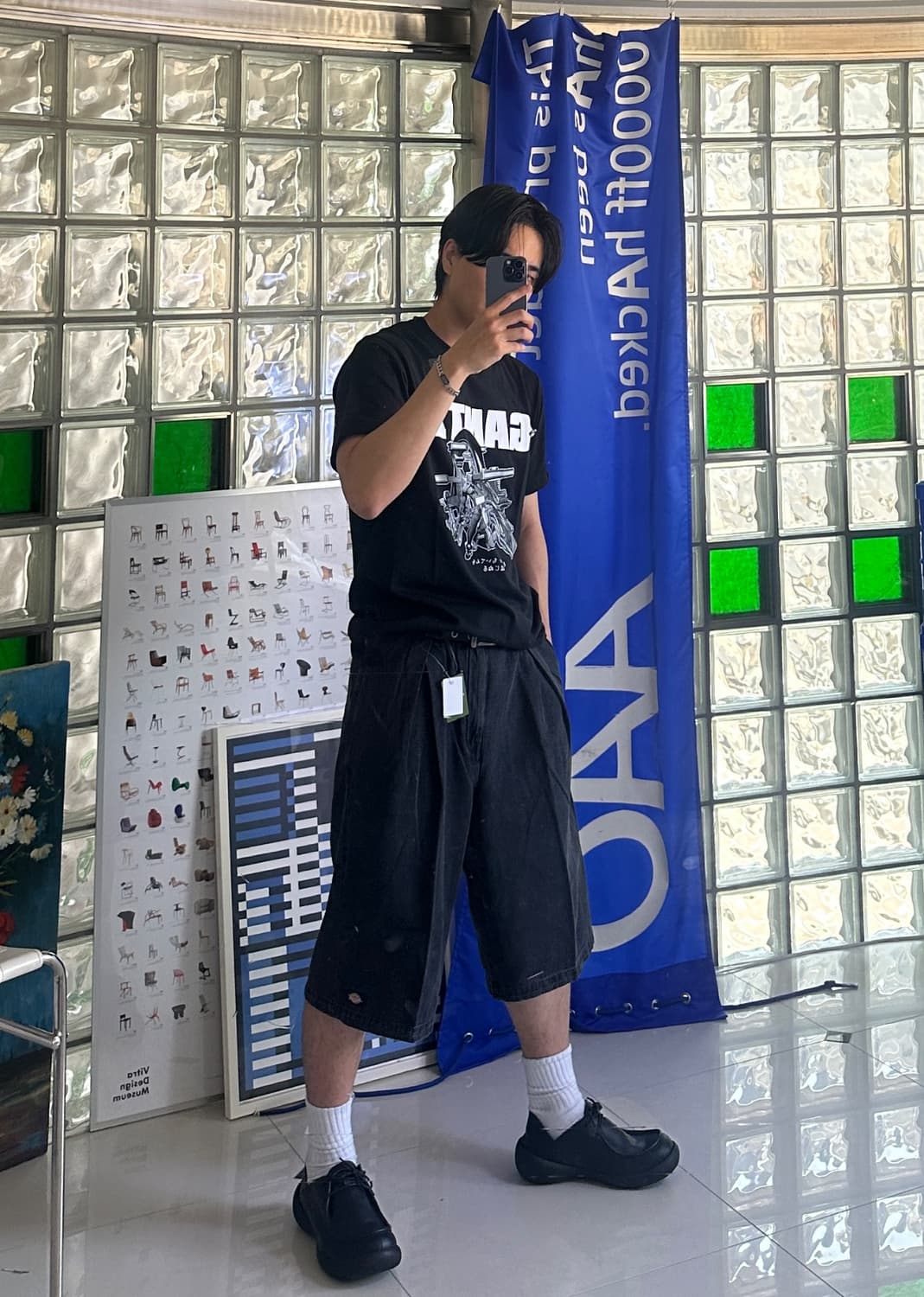wide silhouette crostack work shorts 상품이미지2