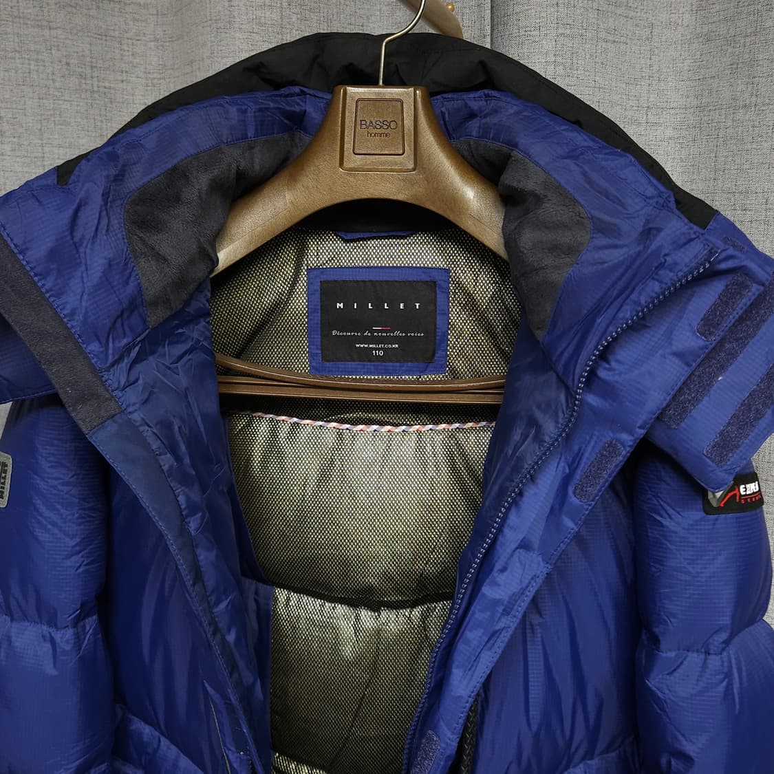 110 ) 밀레 남성 대장급 윈드스토퍼 거위털 9:1 빵빵 패딩 상품이미지5