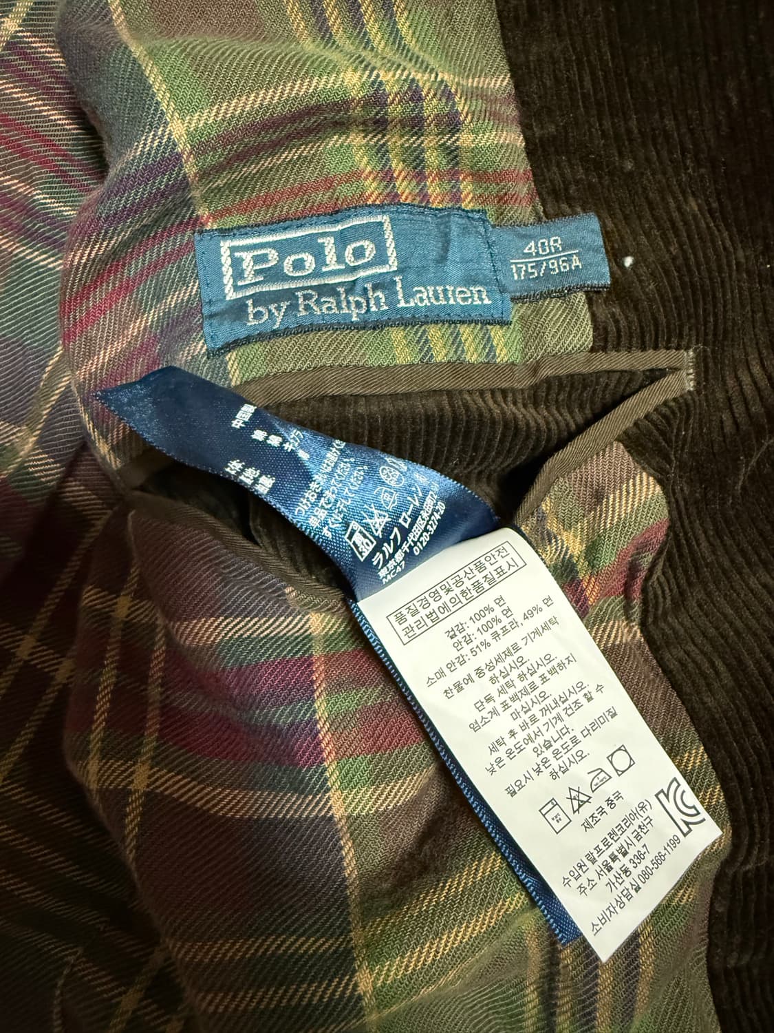 [100] 폴로 코듀로이 브라운 헌팅 자켓 상품이미지8