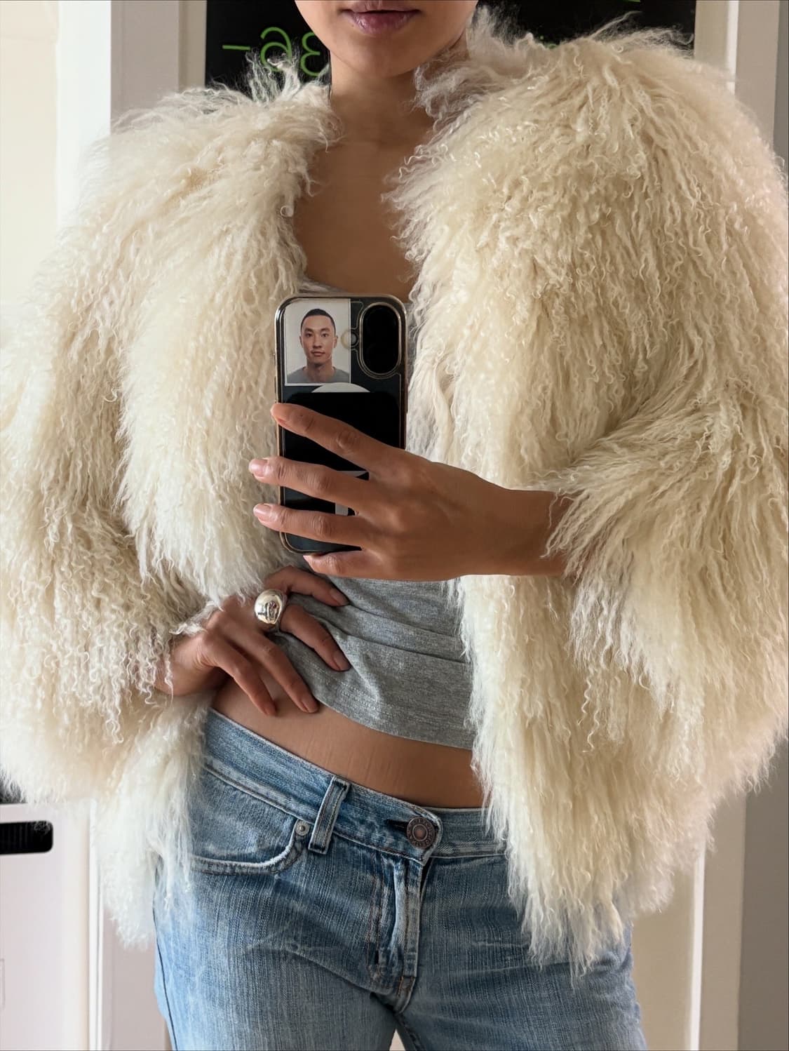 리얼 양털 퍼자켓 상품이미지1