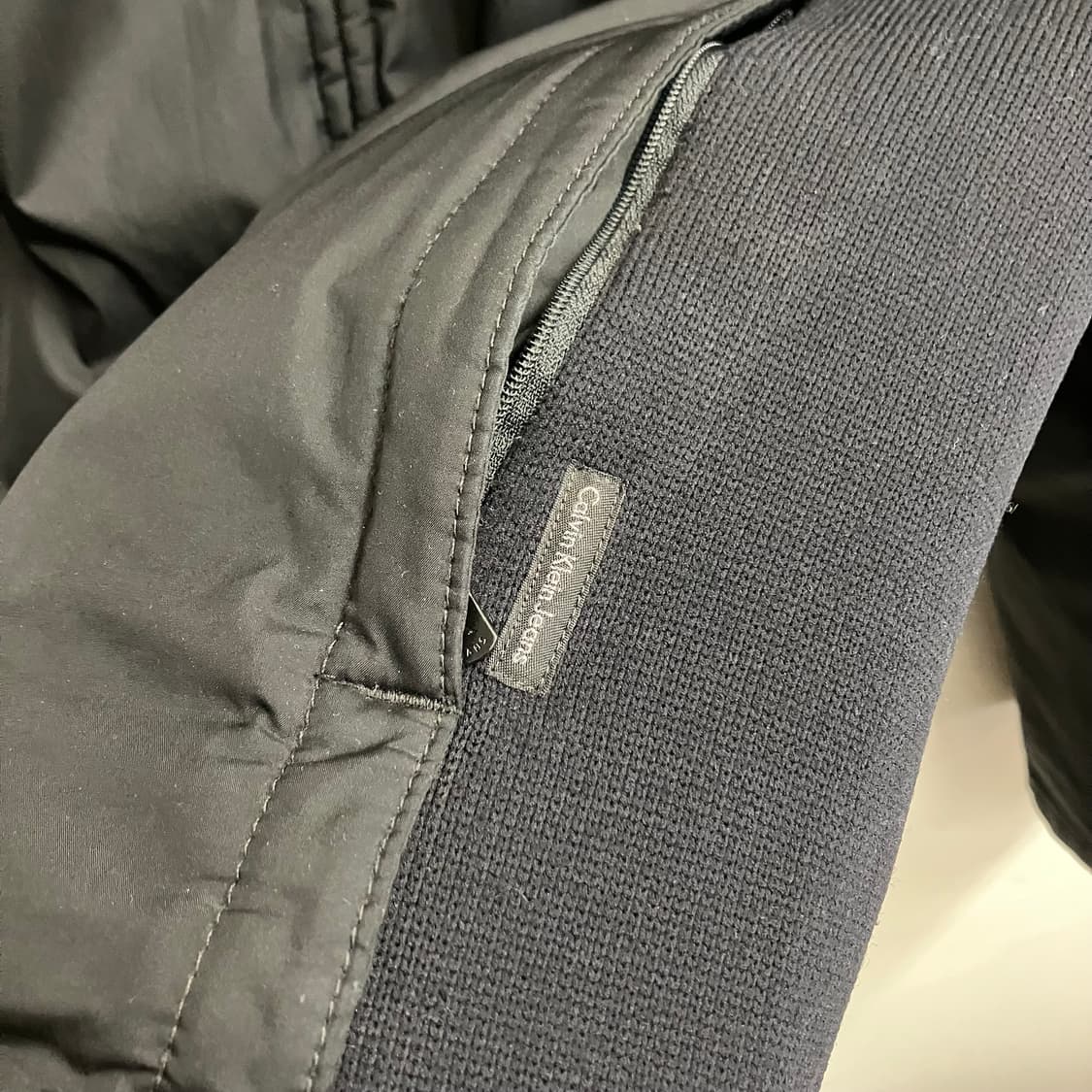 N45 ck 캘빈클라인 나일론 누빔 바이커 자켓 상품이미지10