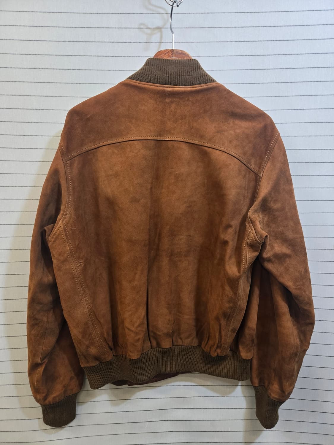 SAKURA 스웨이드 봄버 자켓 브라운 상품이미지5