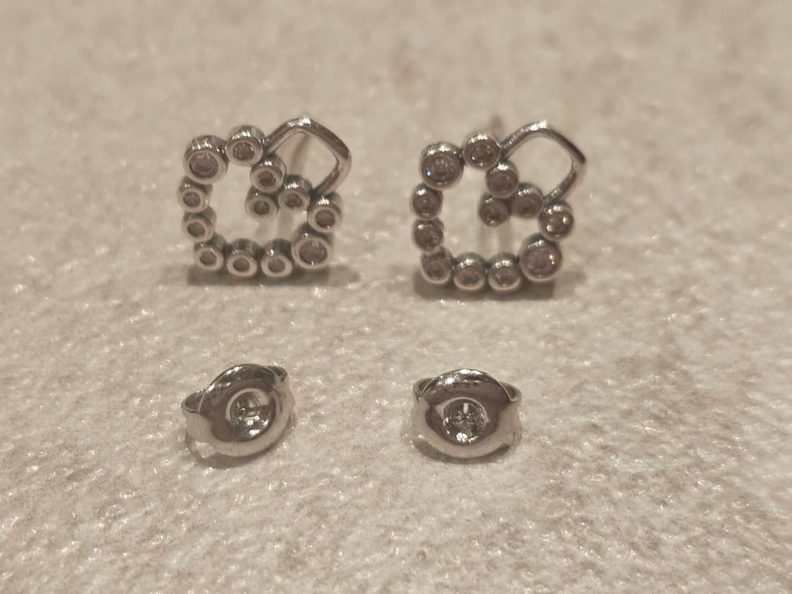 925 실버 하트 귀걸이 상품이미지1