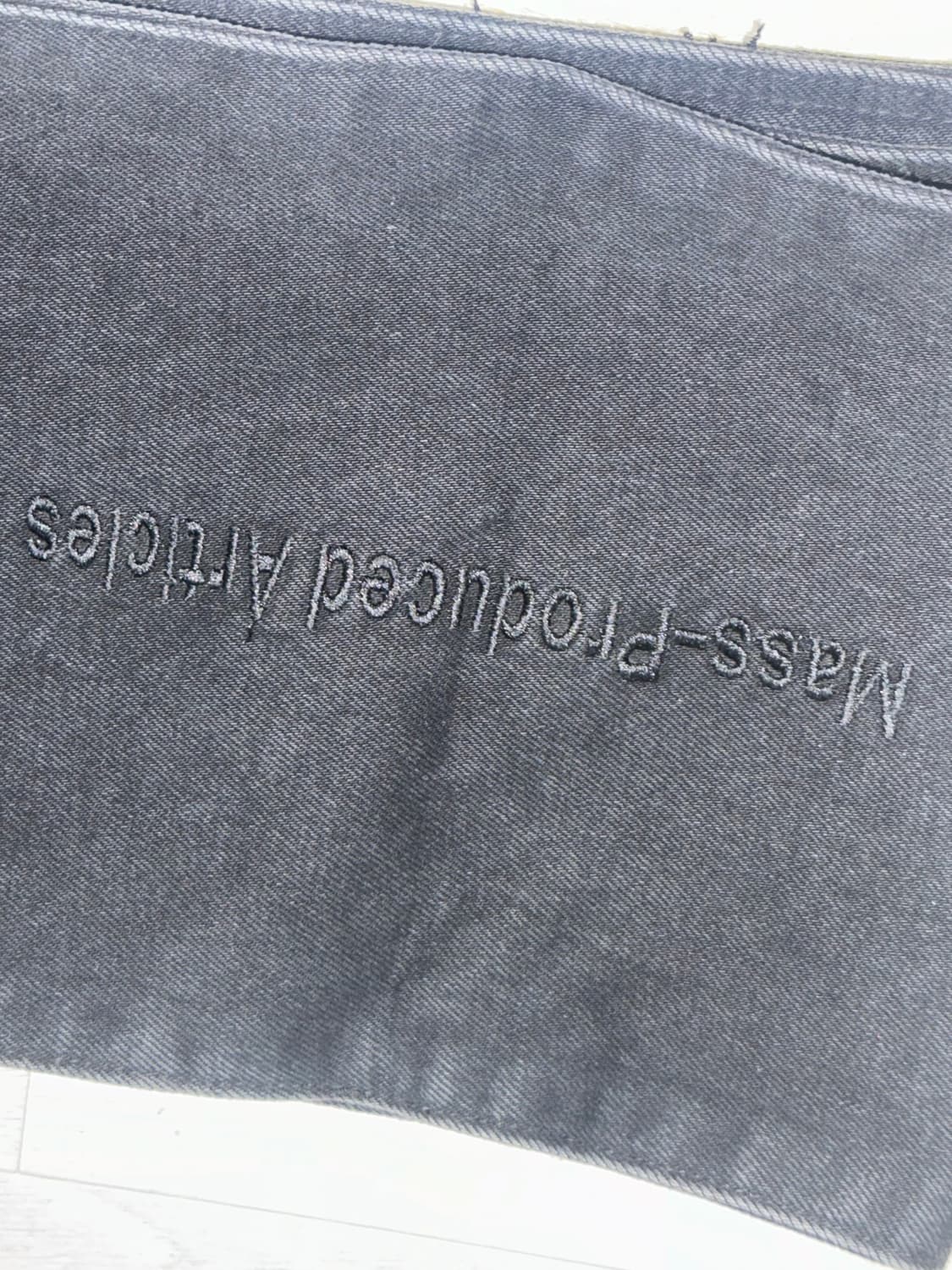 플라스틱 프로덕트 MPA 데님 머플러 블랙 상품이미지3