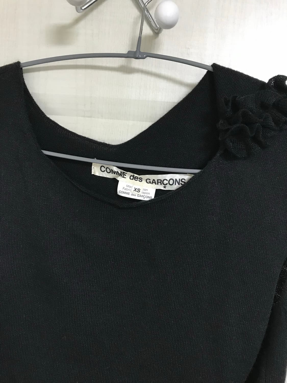 꼼데가르송 프릴 니트 슬리브리스 상품이미지5