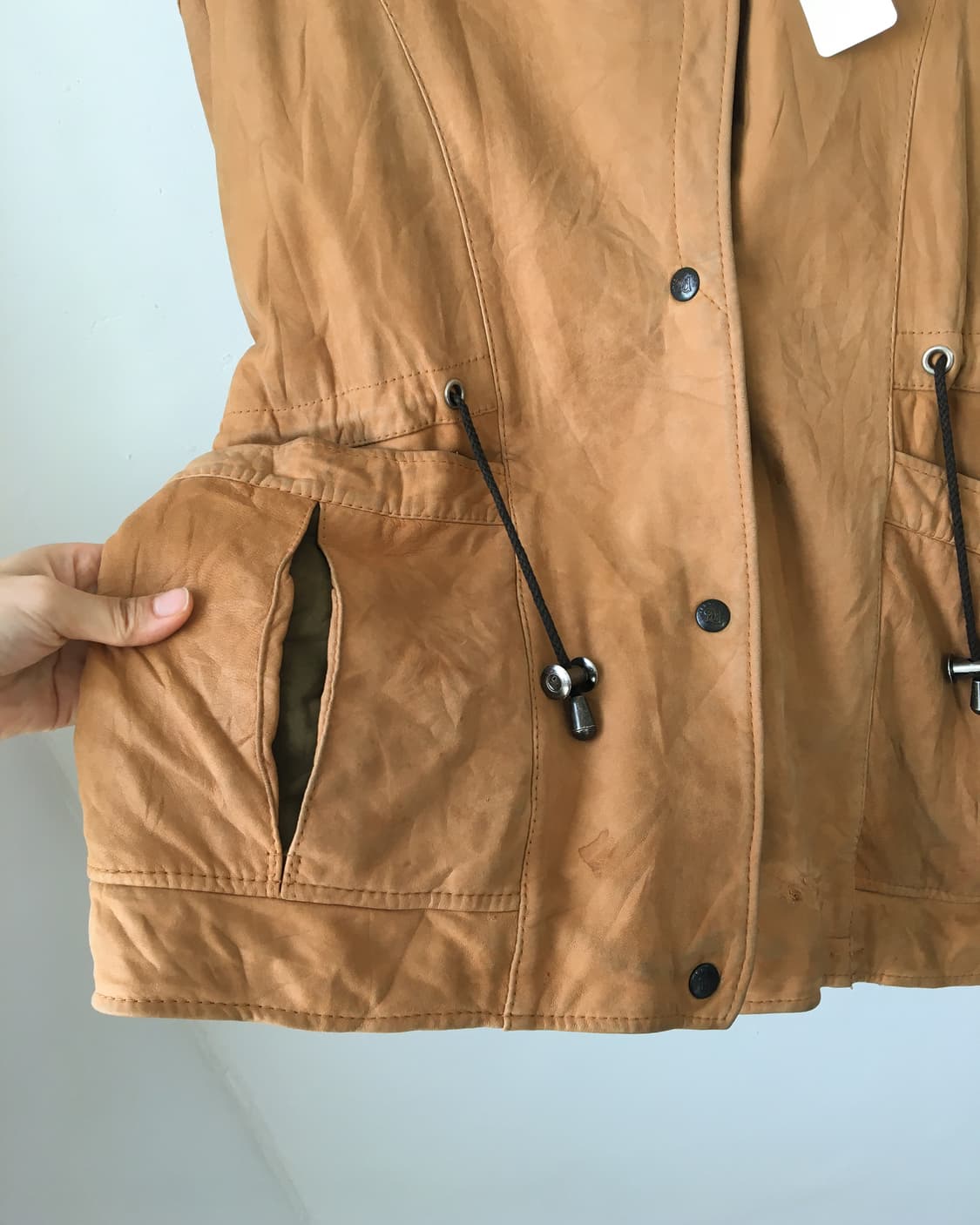 Wizard mood hood leather jacket 상품이미지5