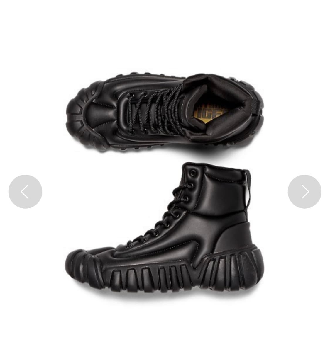 (한정판) 오니츠카 타이거x철완 아톰 덴티그레 퍼프 부츠 파이어리 블랙 상품이미지7