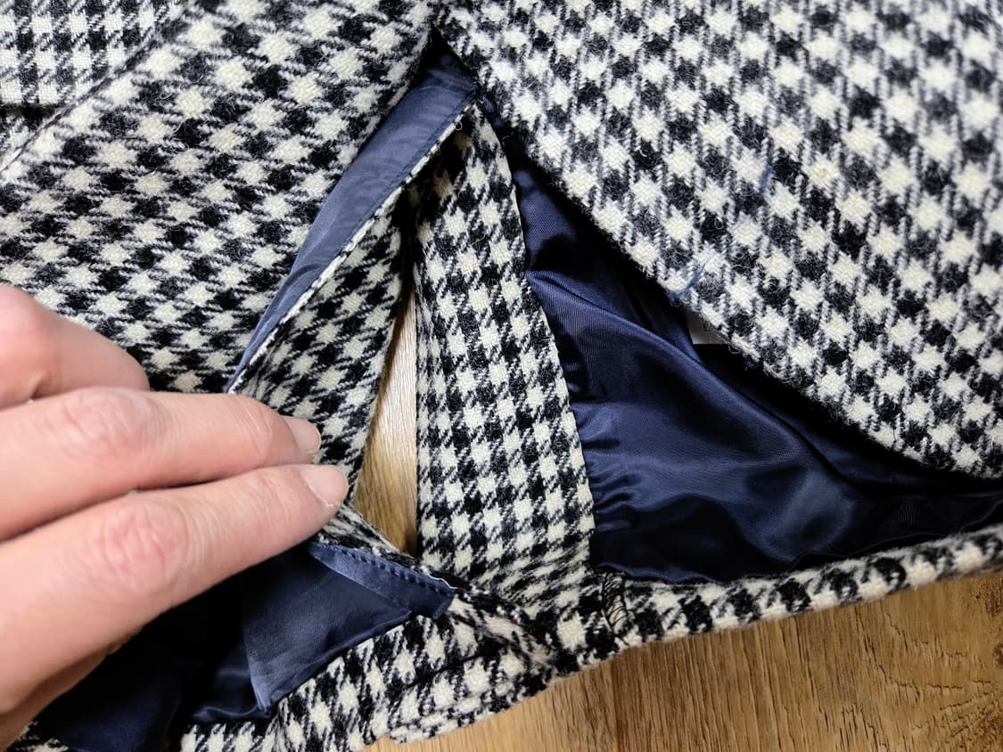 잇미샤(it michaa) 벨티드 체크 투버튼자켓 44 새상품 상품이미지7