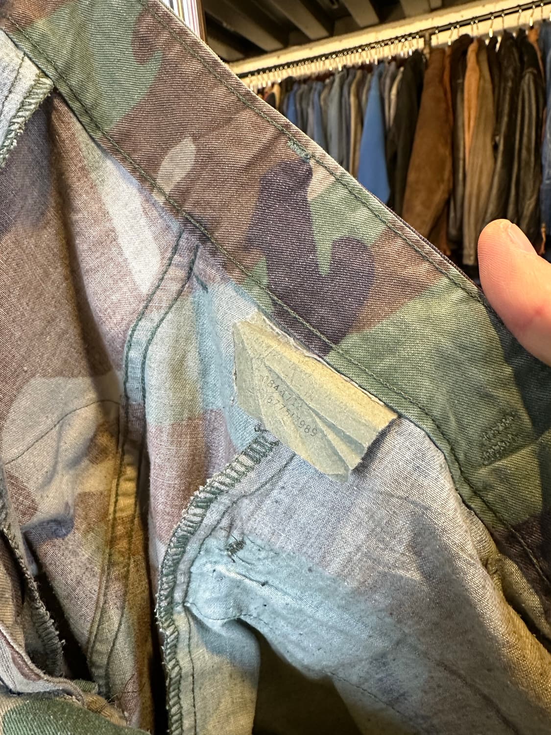 80s Us Army 미군 오리지널 우드랜드 카모 BDU 팬츠 상품이미지9