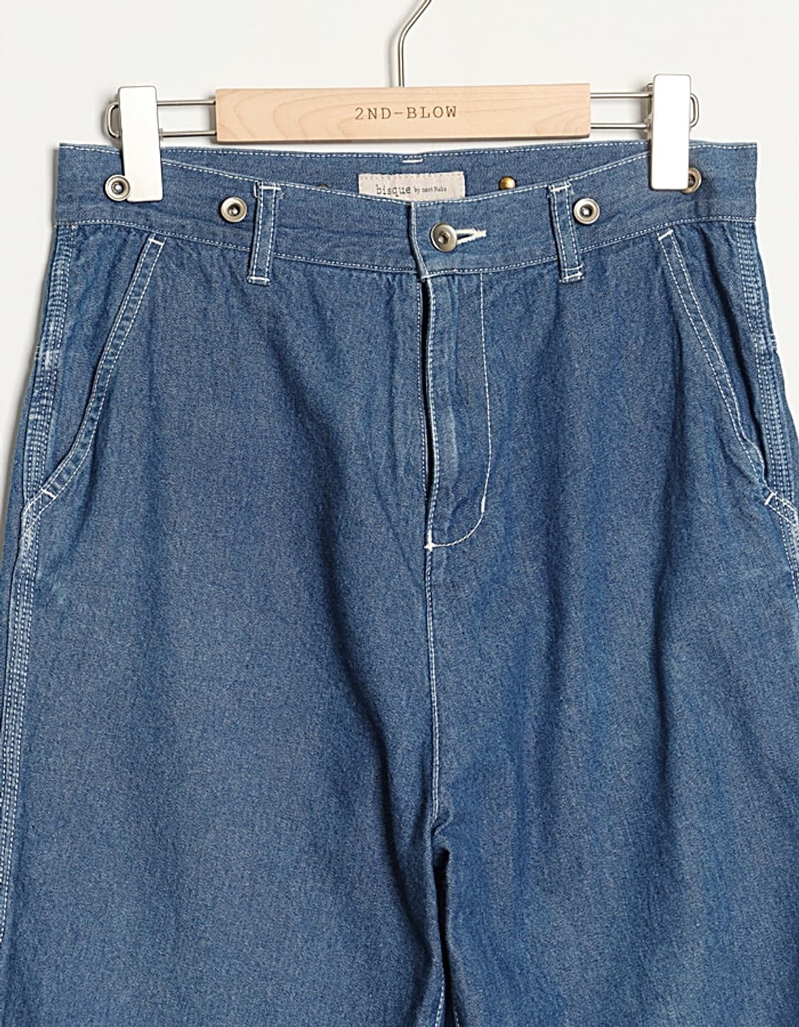 bisque by nest Robe Crop Baggy Denim(27) 상품이미지2