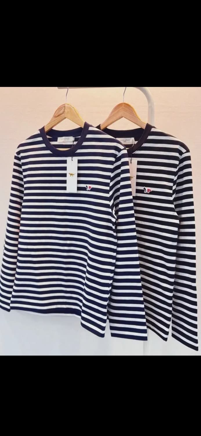 🔥[새상품/정품]🔥 메종키츠네 스트라이프 롱슬리브 상품이미지1