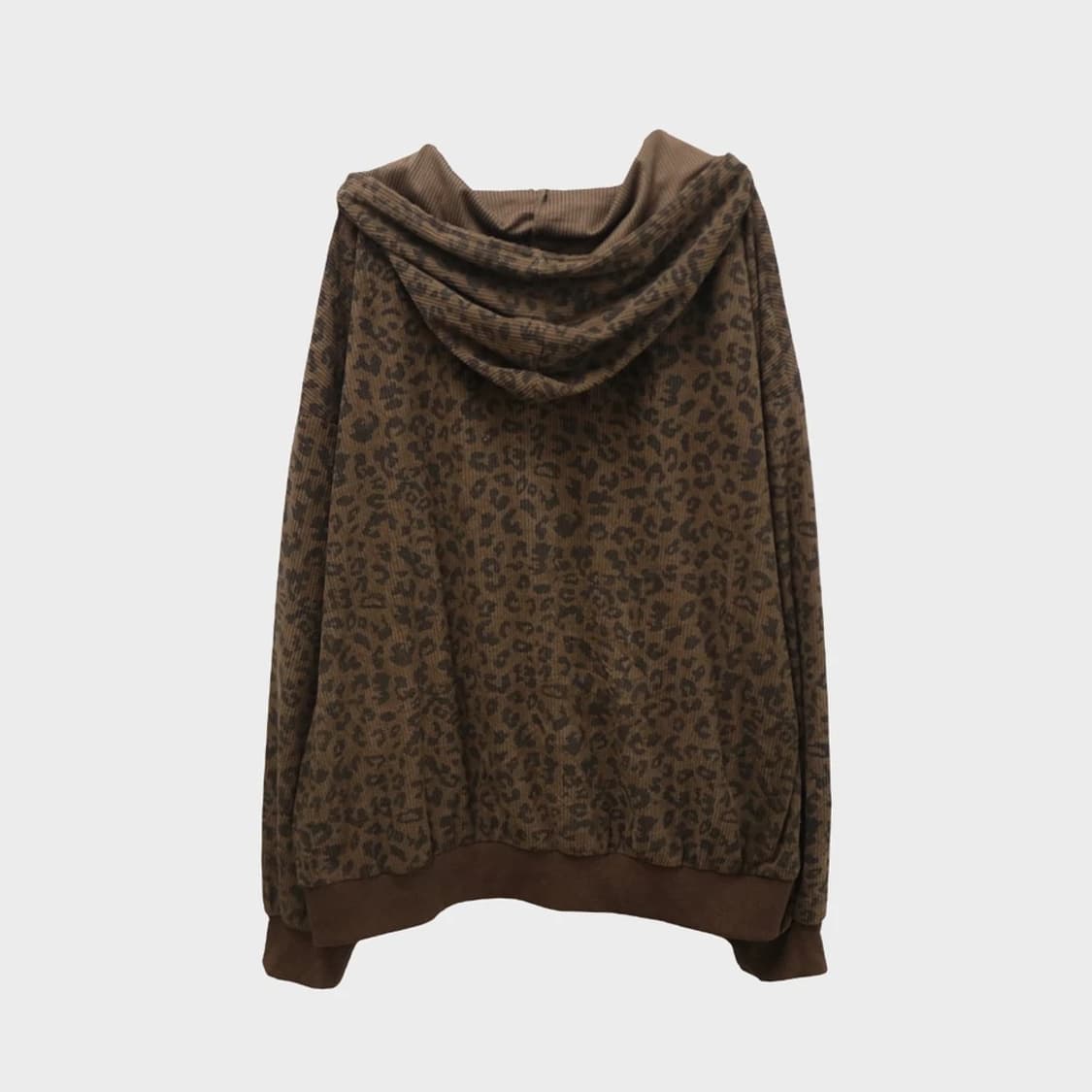 DAZY 골덴 호피 후드 집업 61804 상품이미지2