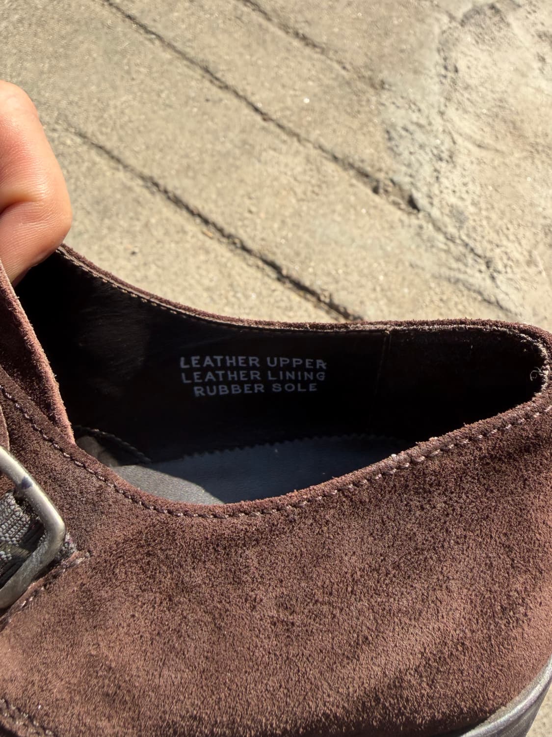 Nina Ricci 더블 몽크 스웨이드 슈즈 270mm 상품이미지5