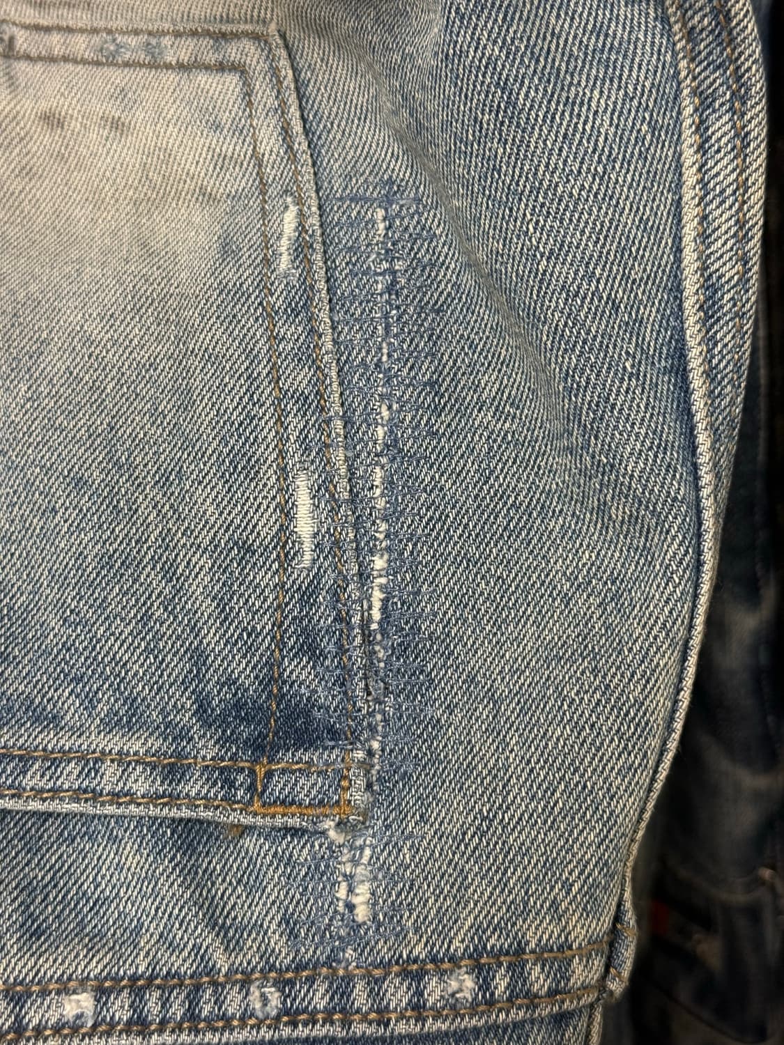 1] Project gr Flare jeans blue 상품이미지5