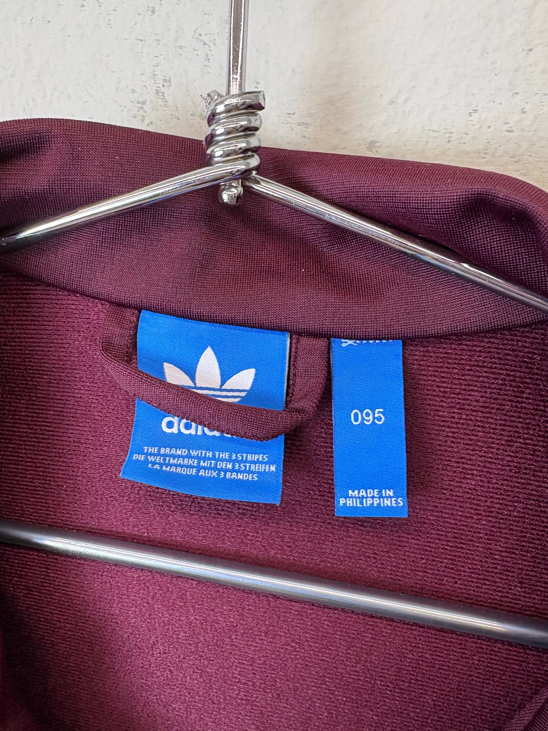 아디다스 파이어버드 버건디 삼선 트랙탑 져지 상품이미지7
