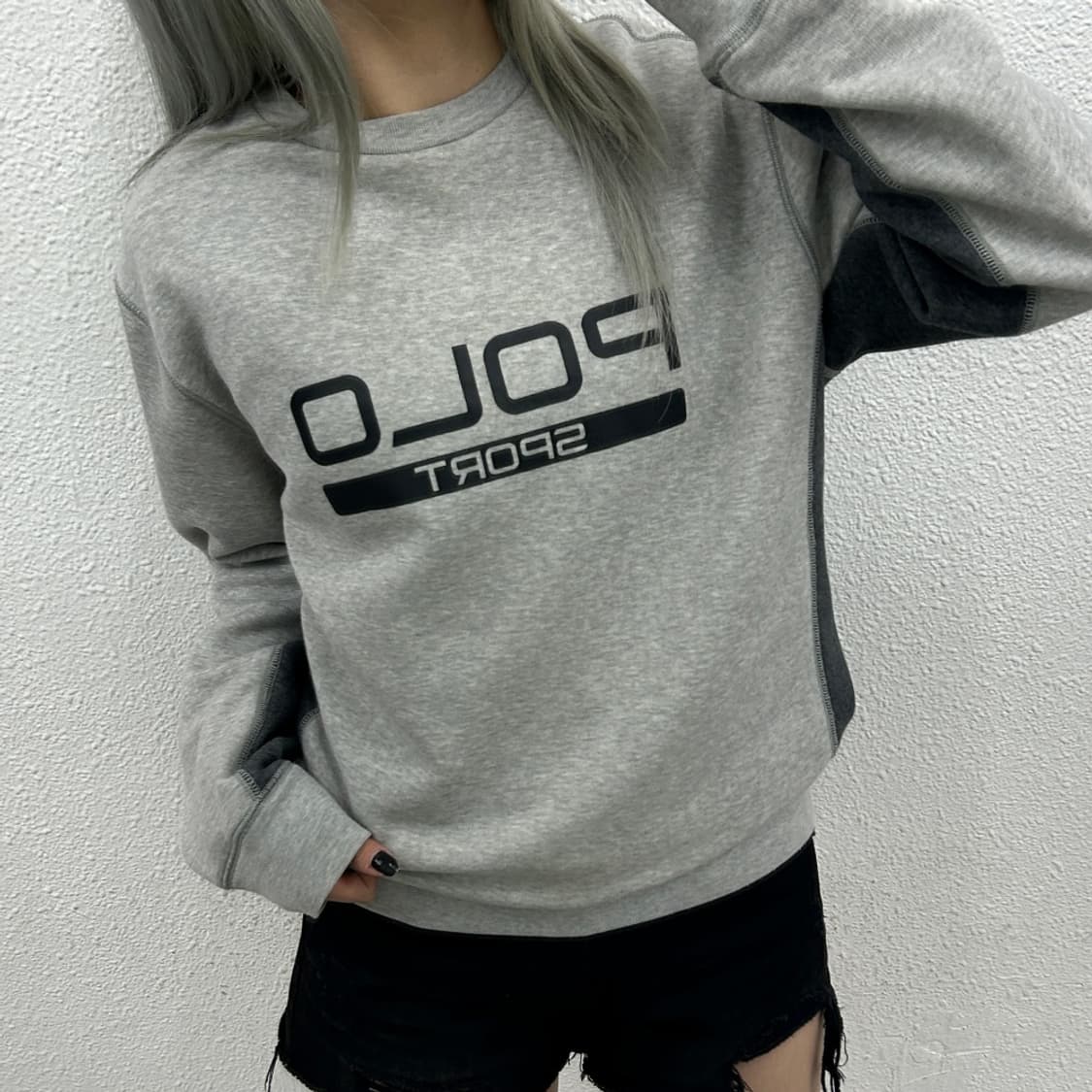 폴로 랄프로렌 스포츠 그레이 맨투맨 XL 상품이미지1