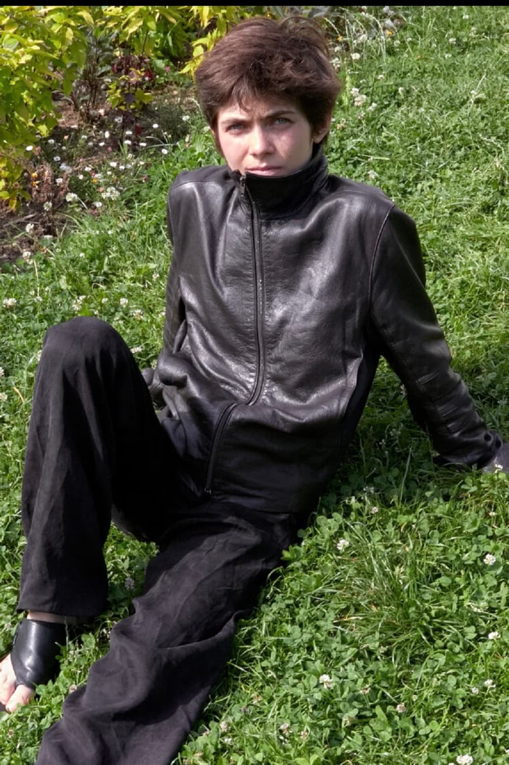 Mudule leather jacket brown 상품이미지1