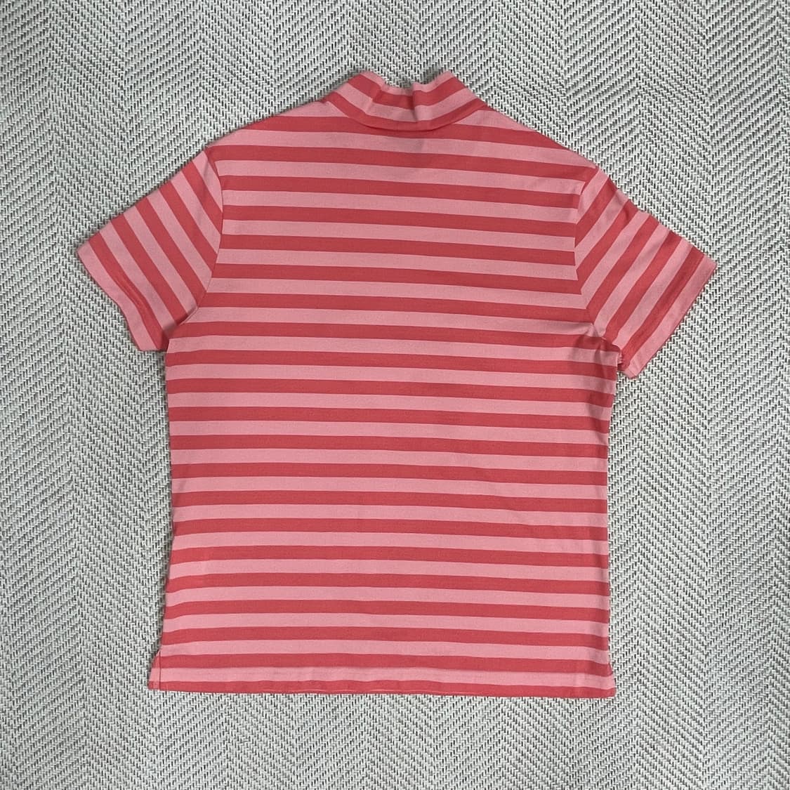 먼싱웨어 스트라이프 반팔 티셔츠 LL 상품이미지2