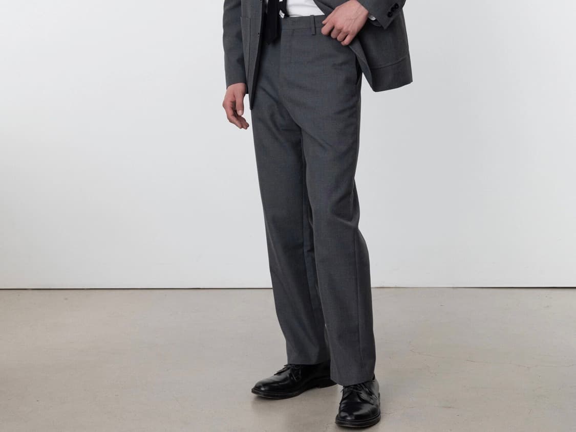 울 테이퍼드 팬츠 상품이미지2