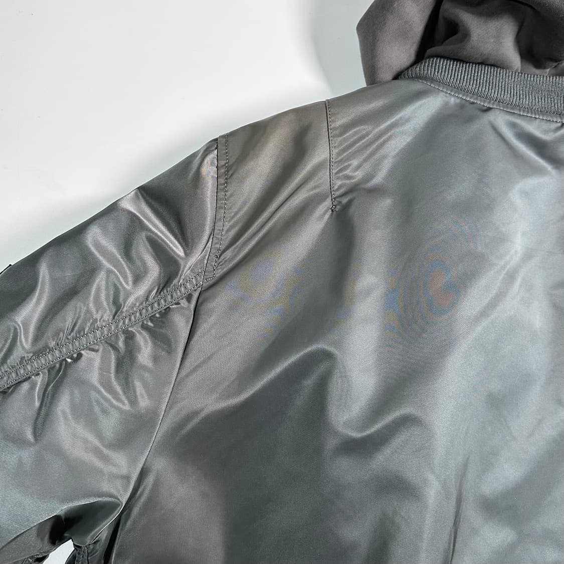 알파인더스트리 그레이 후드 ma-1 자켓 상품이미지5