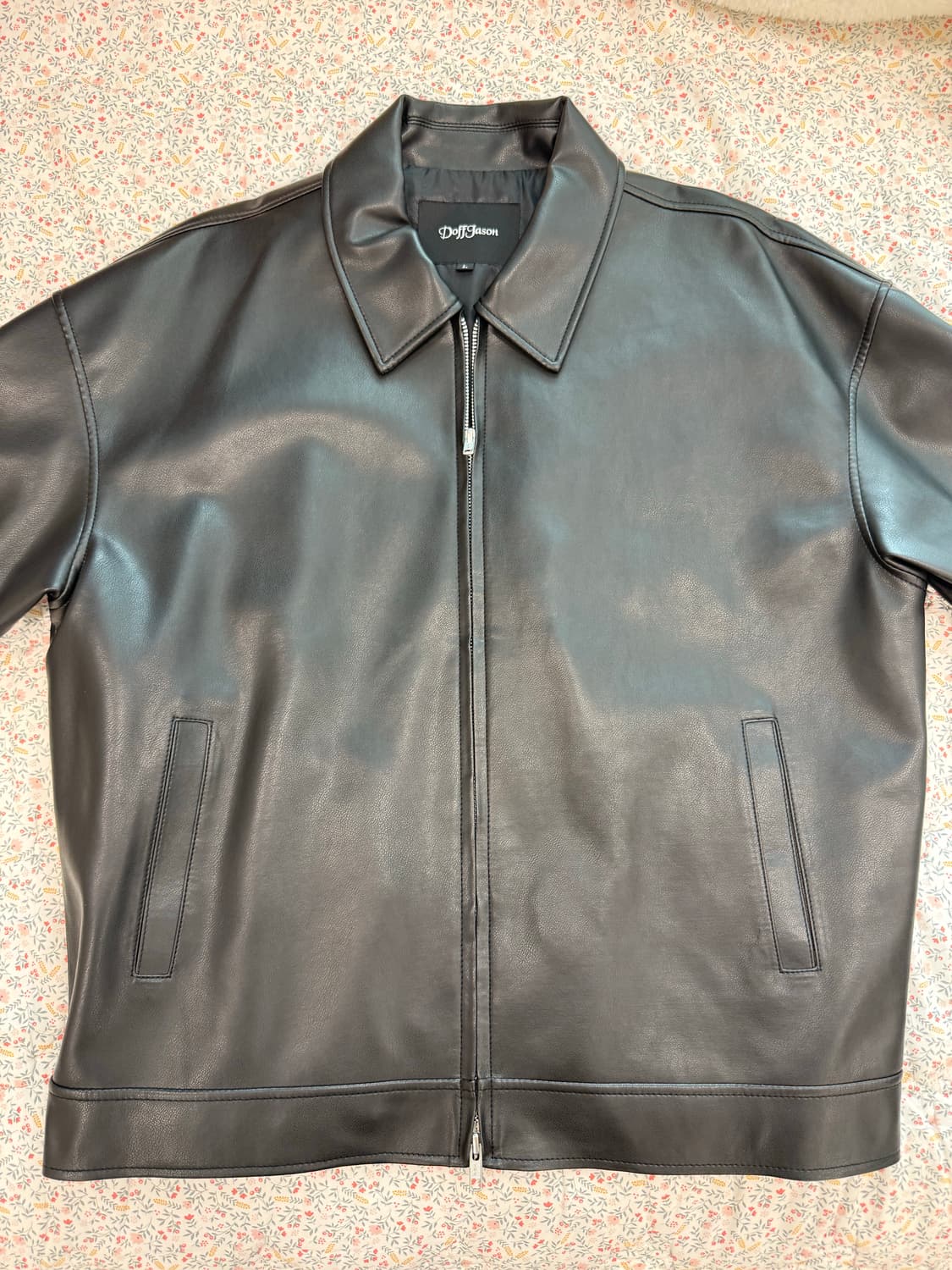 도프제이슨 블랙 가죽 자켓 상품이미지1