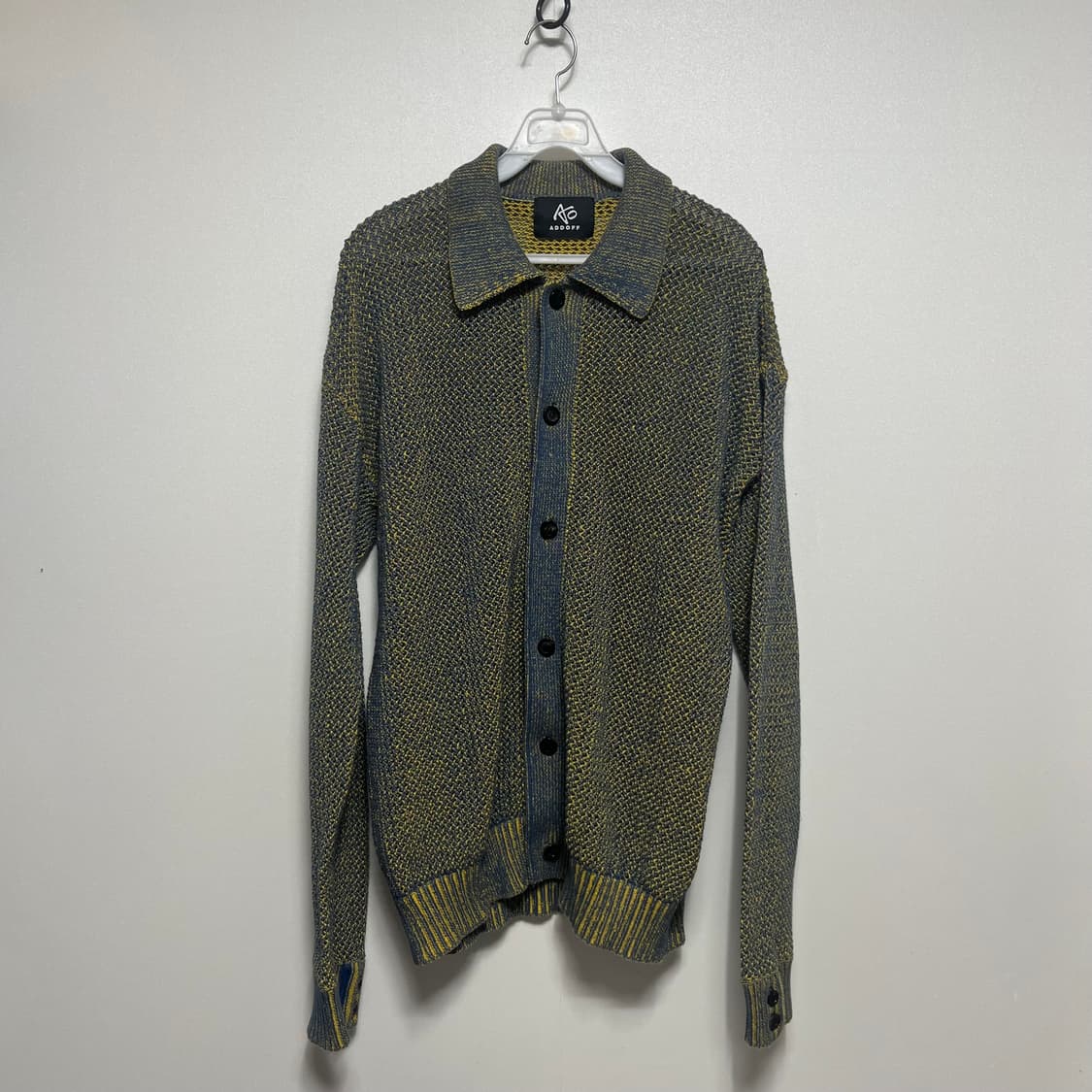 ADDOFF  애드오프 투톤 니트 가디건 L 상품이미지1