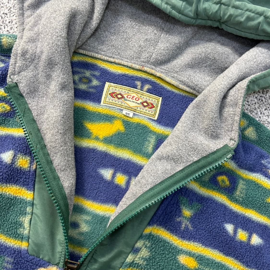 95 코오롱 GEO 후리스 후드 자켓 0324J 상품이미지2