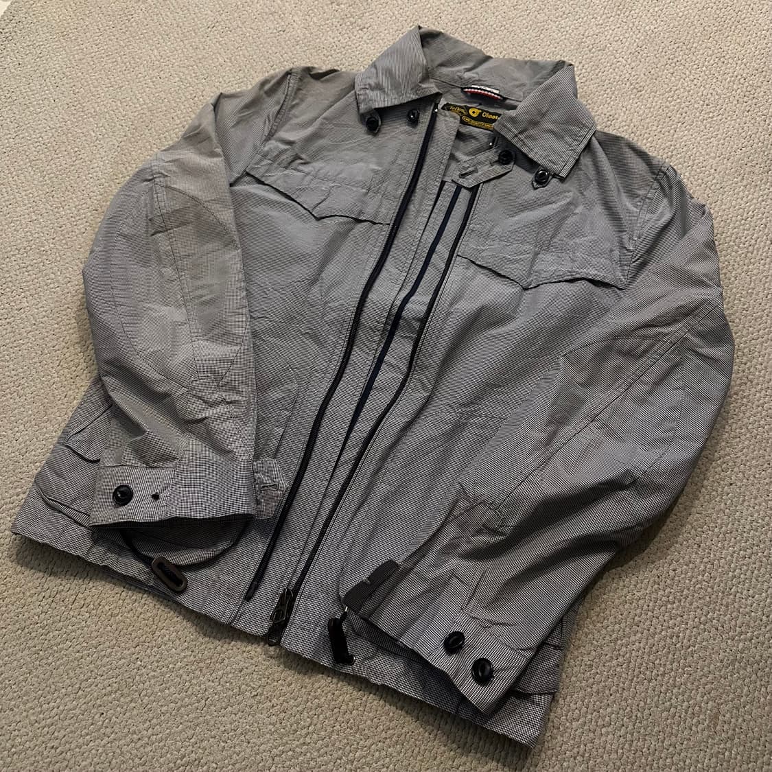 Navy 올메텍스 하운드투스 패턴 재킷  상품이미지2