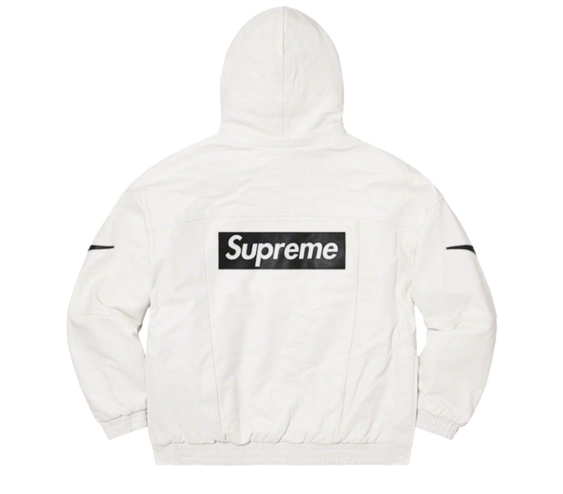 [L] 슈프림 x 나이키 레더 아노락 화이트 - 19FW 슈프림 아노락 상품이미지2