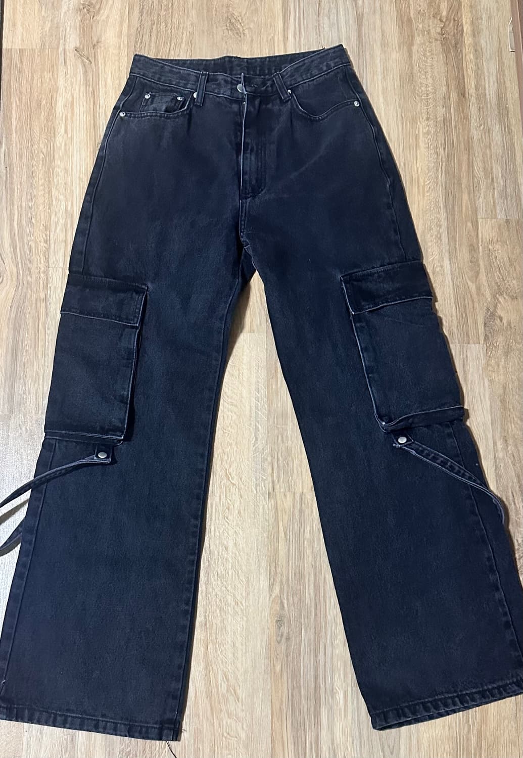 흑청 카고 데님팬츠  상품이미지1