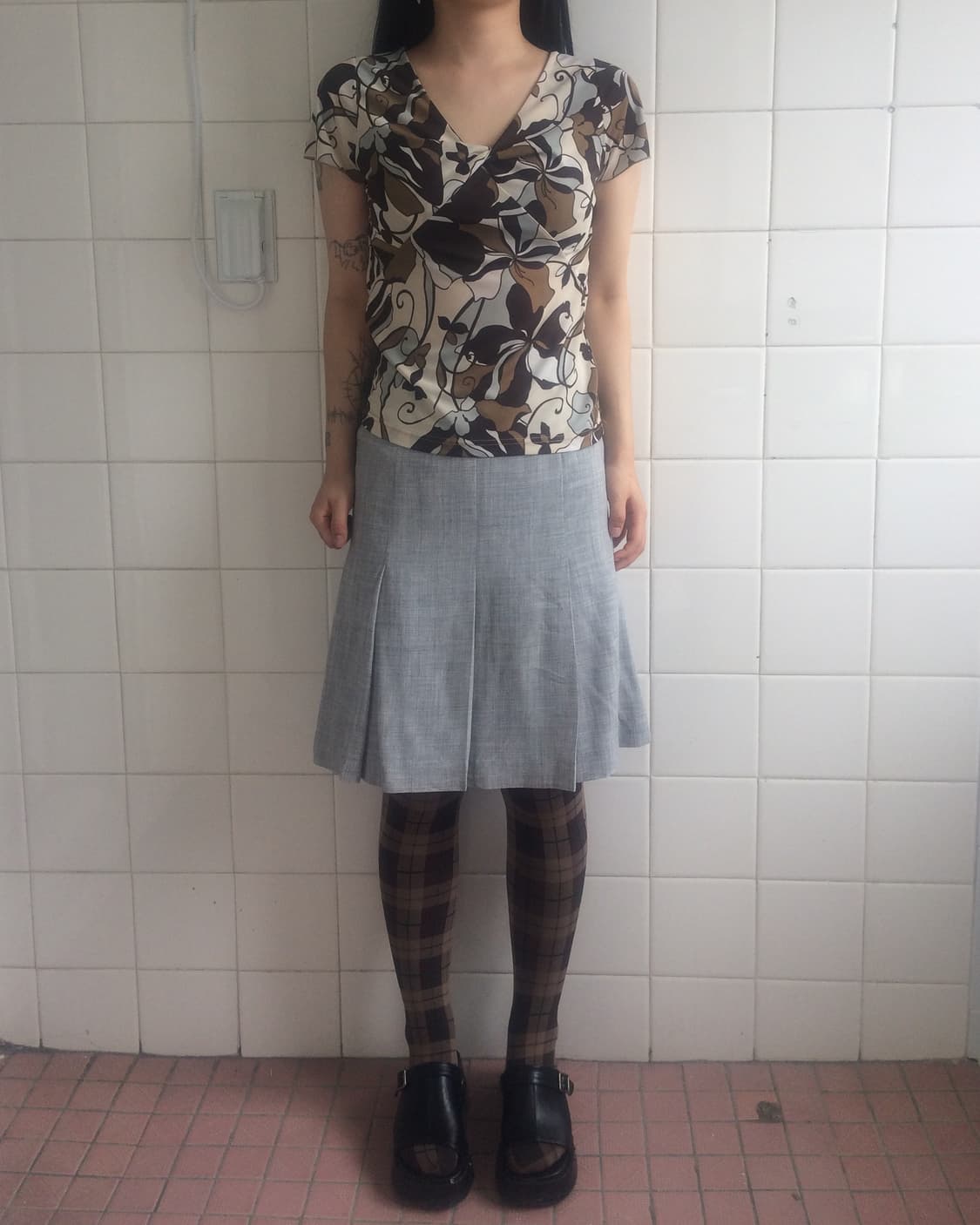 Pattern blouse 상품이미지1